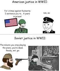 Justice after WWII be like - meme