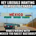 Yes lets move to the whiter than snow canada to prove we arent racists..