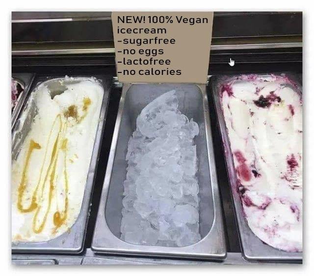 How to do the perfect vegan ice cream - meme