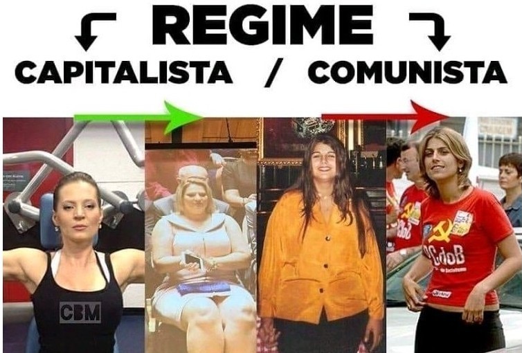 Comunismo melhor dieta - meme