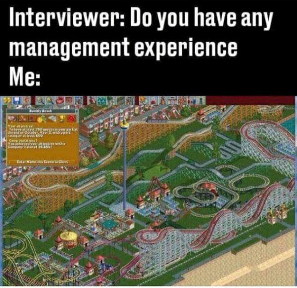 Drowning guests in Rollercoaster Tycoon was the best - meme