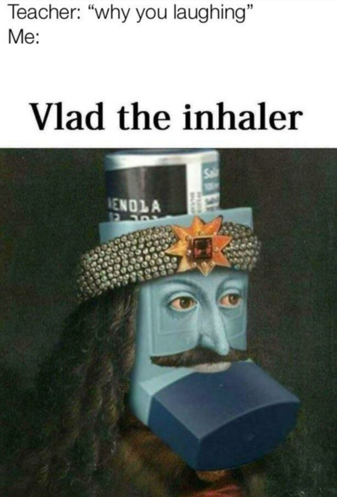 Inhaler man - meme