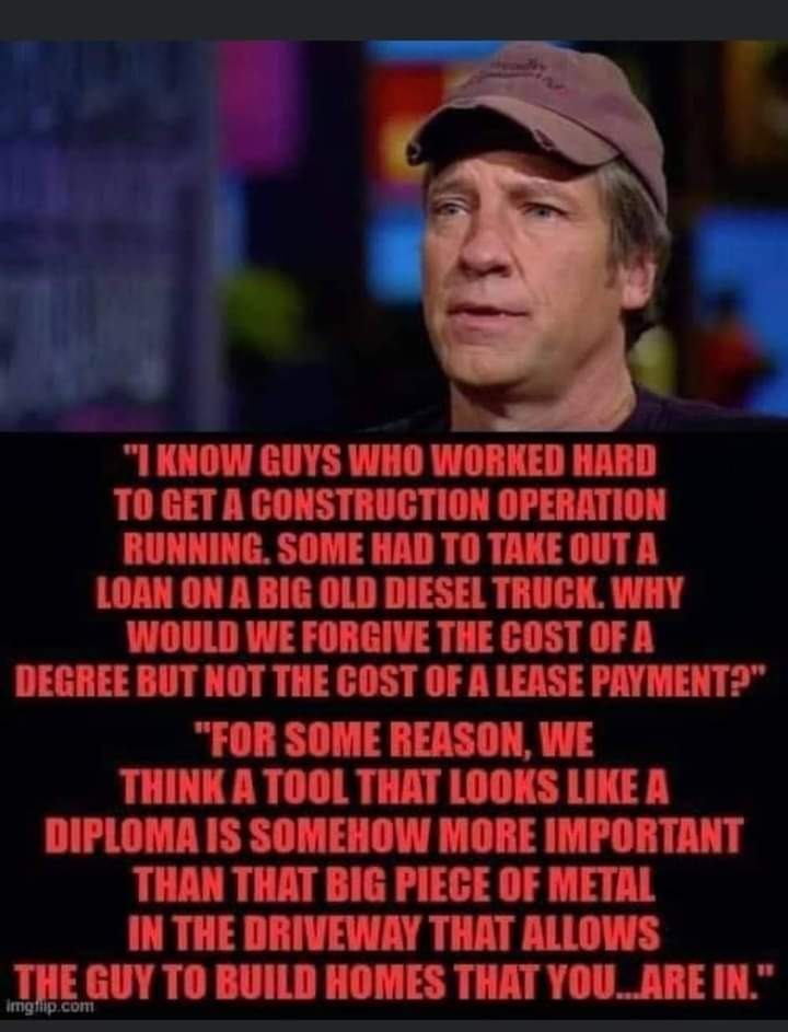 Mike Rowe with some hard truth. - meme