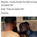 Parents working hard for kids to have a easier life