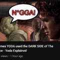 Yoda usando el lado oscuro