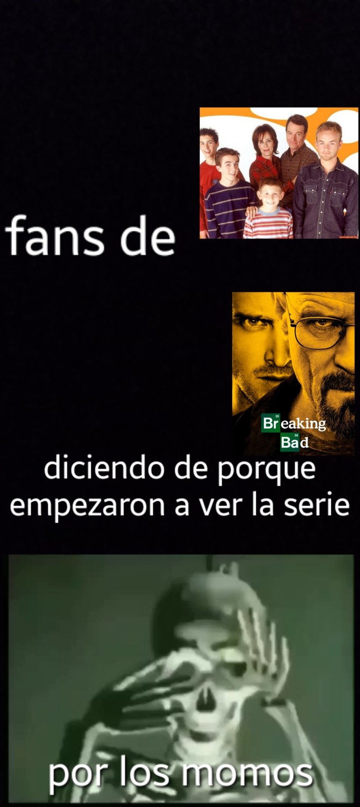 Lo curioso es q hau 2 actores en cada serie - meme