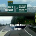 Guys have trust issues too