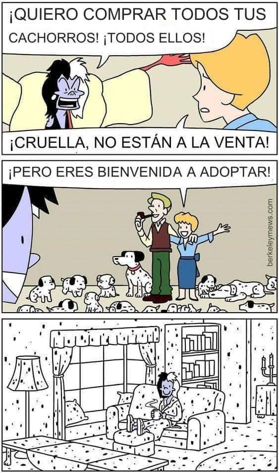 memes de cine, Dálmatas adoptados