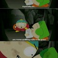 Cartman eats fake treasure