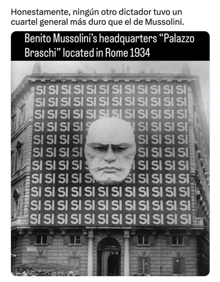 Nadie tuvo un cuartel más duro que Mussolini... GG Benito - meme