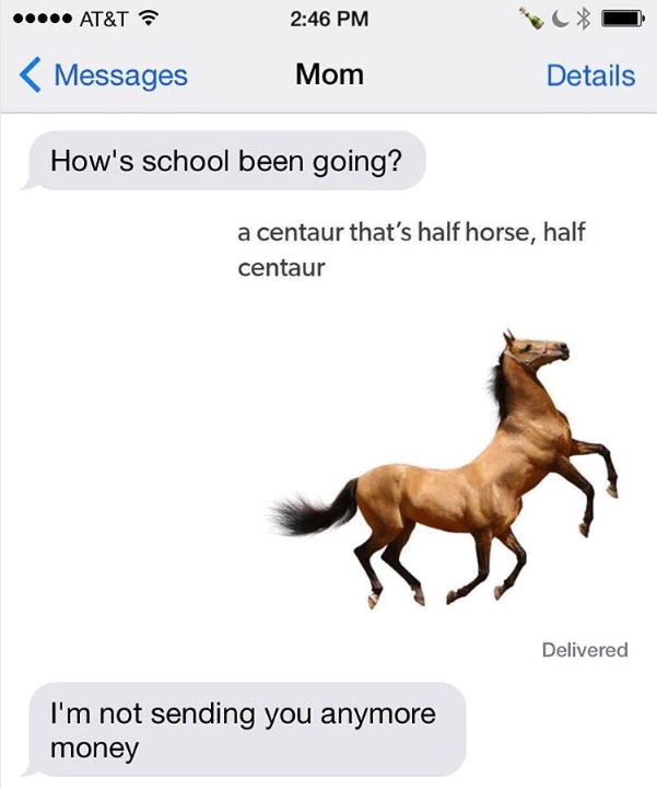 New type of centaur - meme