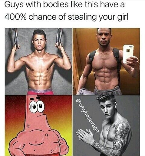 I have a Patrick body - meme