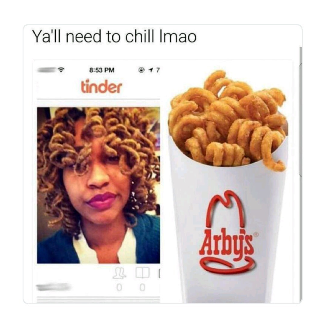 I want to curly die - meme
