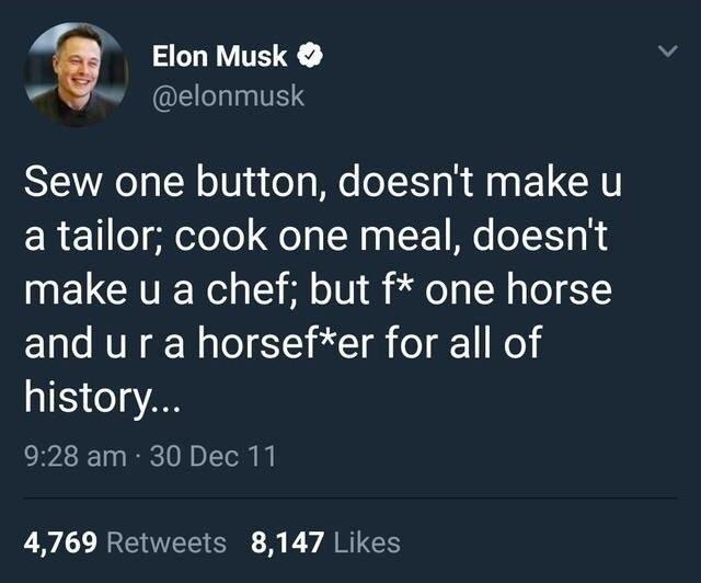Elon Musk wisedom - meme