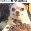 All comments get forehead kisses.