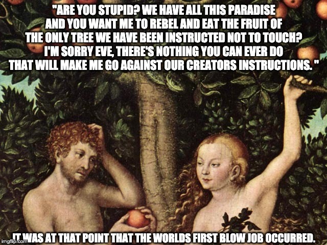 Would You Adam and Eve it? - meme
