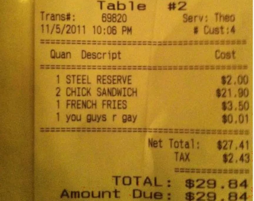lol, these people got charged a extra cent cuz they gay?! - meme