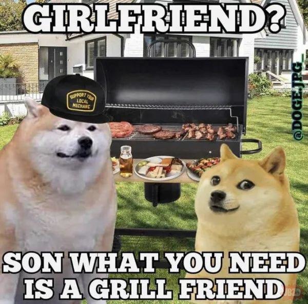 Grilling on memorial day with friends meme