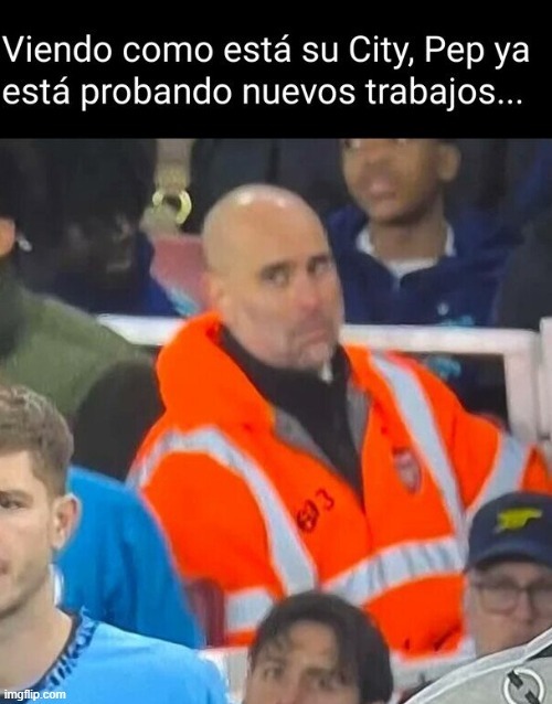 El nuevo trabajo de Pep Guardiola después de lo mal que le va a la City - meme