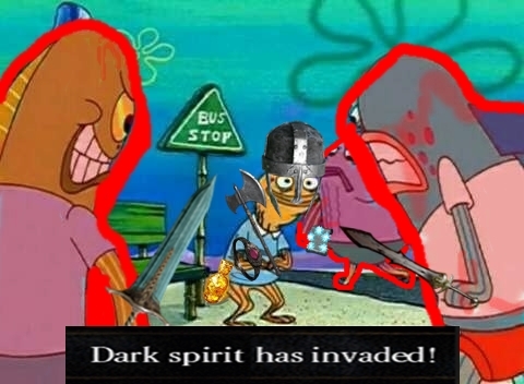 Oh, I sure love those dark spirits - meme