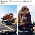 Daddy I want a dinosaur