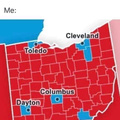 despite being 13% of ohio, blue areas are responsible for 56% of crime