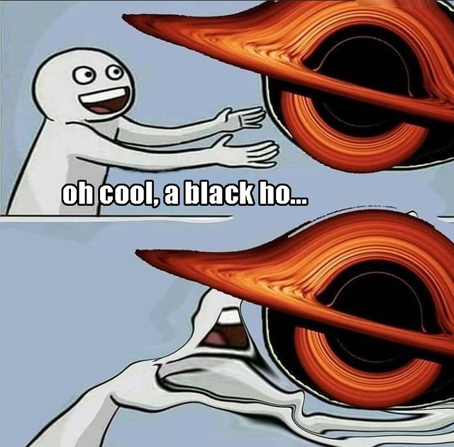 Oh cool, a black ho... - meme