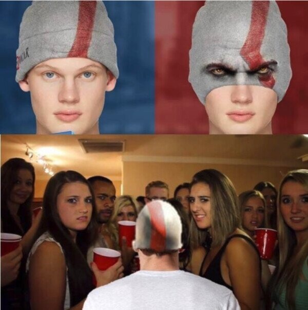 Gorro de Kratos - meme