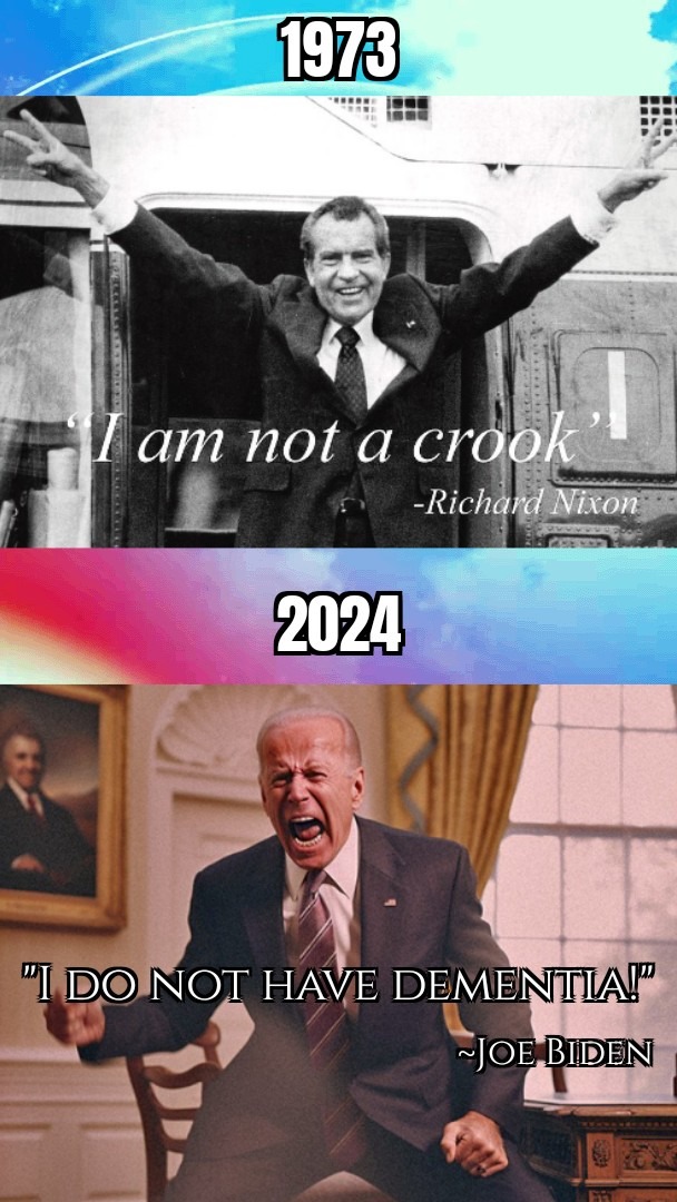 Biden is modern day nixon - meme