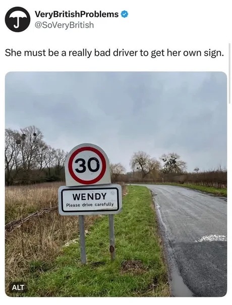 Wendy please drive carefully - meme
