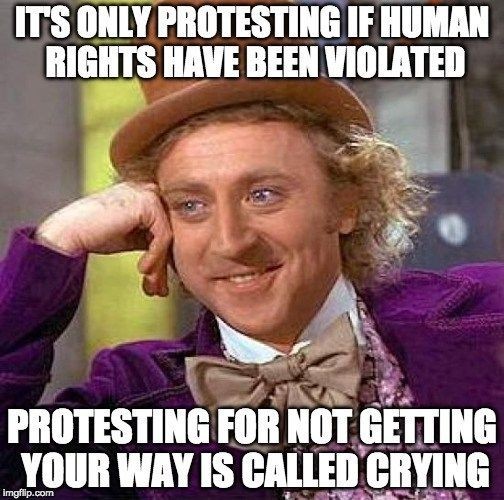 Protests - meme