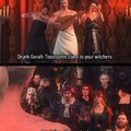 Geralt bêbaço: Dê algum trocado pros seus bruxos