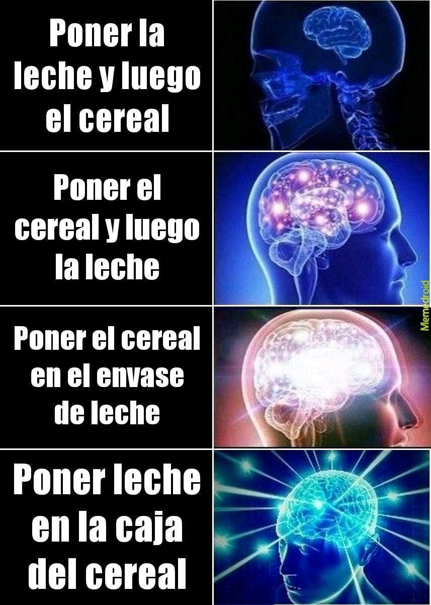 Cereal y leshe - meme