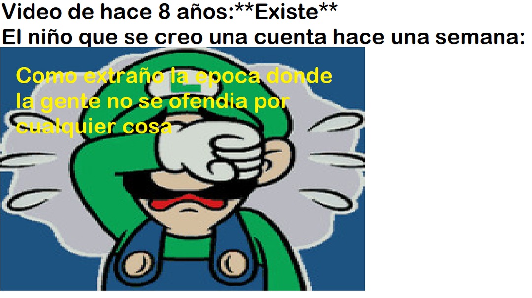 Luigi triste - meme