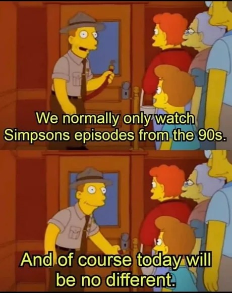 90s Simpsons - meme