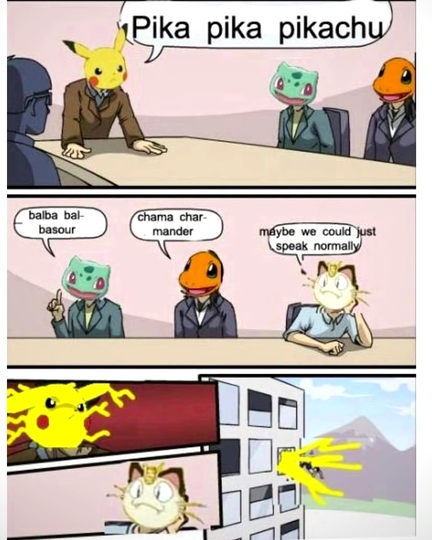 Pokémon logic - meme