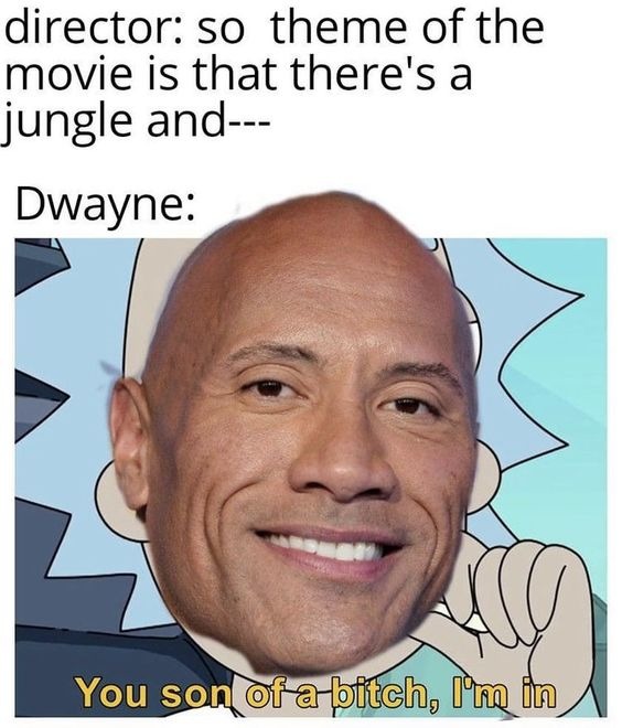 The Rock movies - meme