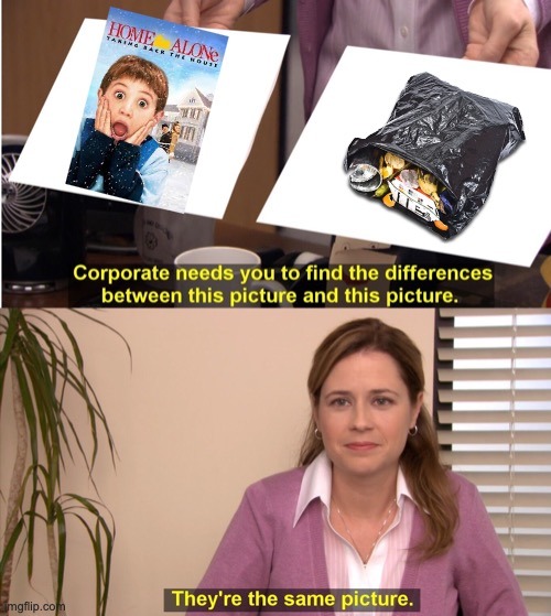 If you haven't seen Home Alone 4 Already, just don't. Please. Watch The Office instead - meme