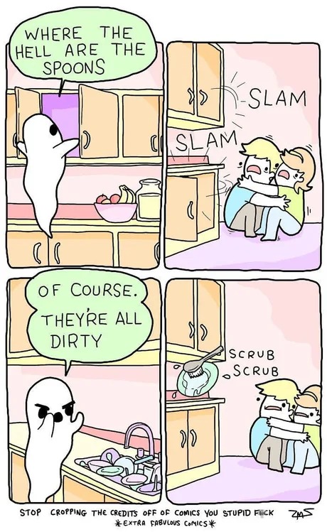 Dirty spoons - meme