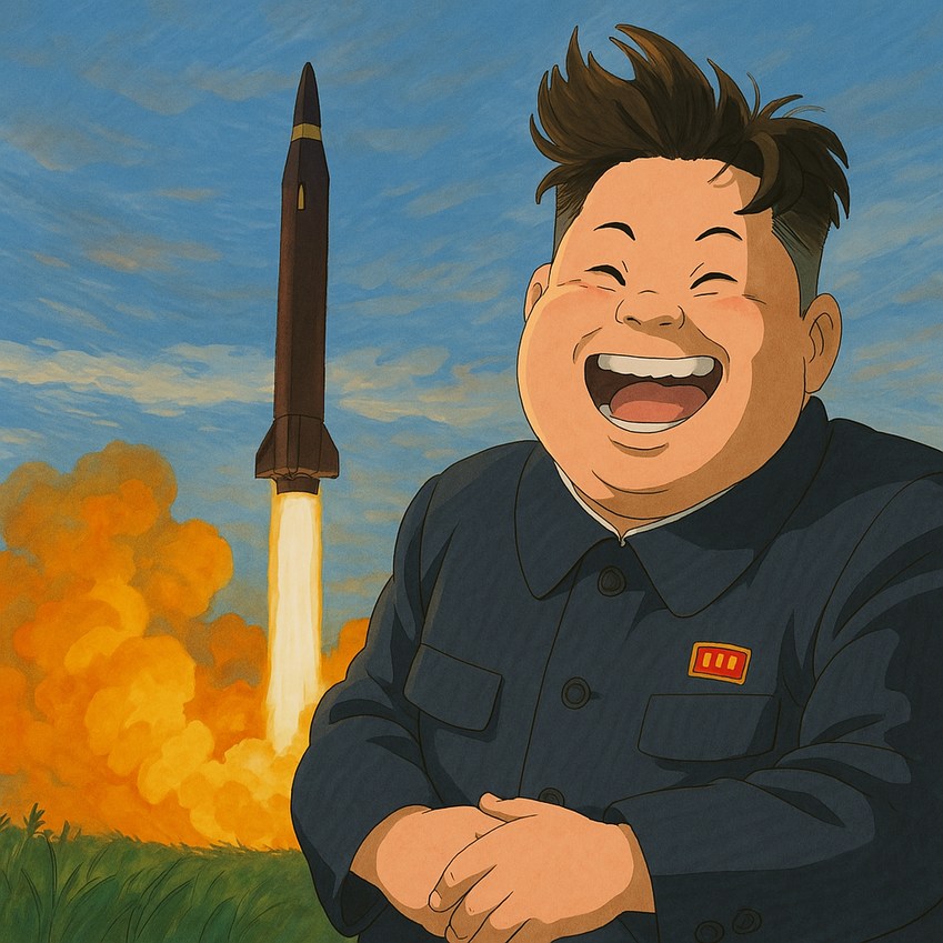Ghibli Style Rocket Launch - meme