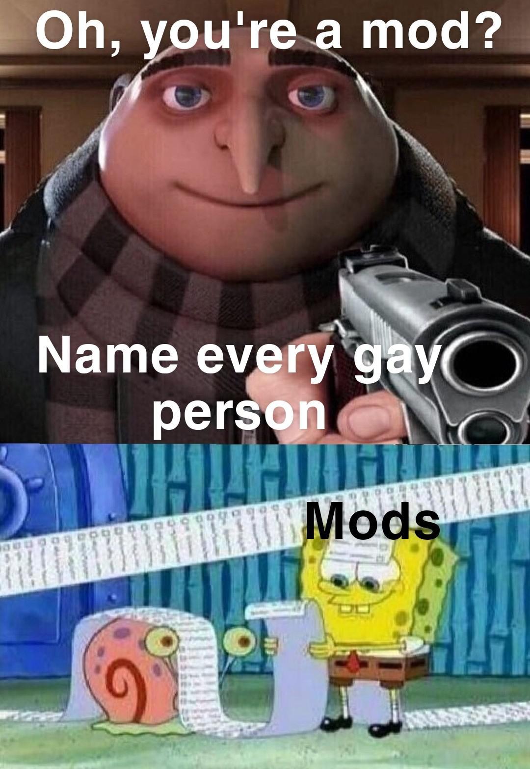 mods gay - meme