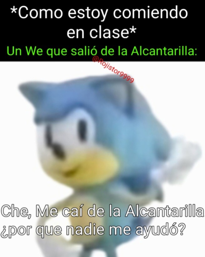 Un pibe que salió de la alcantarilla: - meme