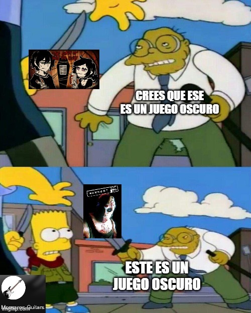 no se porqué comparo una novela grafica con un juego de entretenimiento macabro - meme