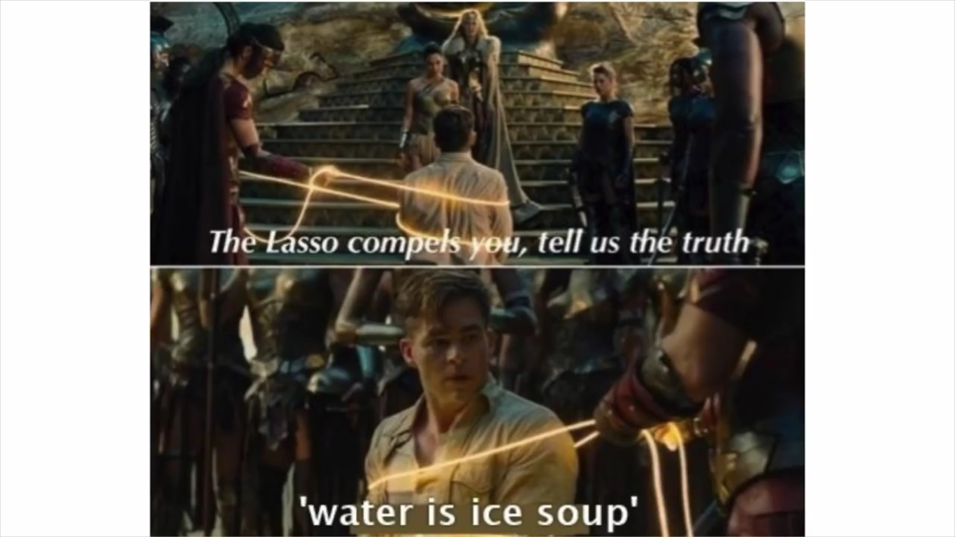 Lasso of truth meme