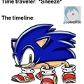 Sonic the normal hedgehog...                  lo sé dos memes del viajero del tiempo