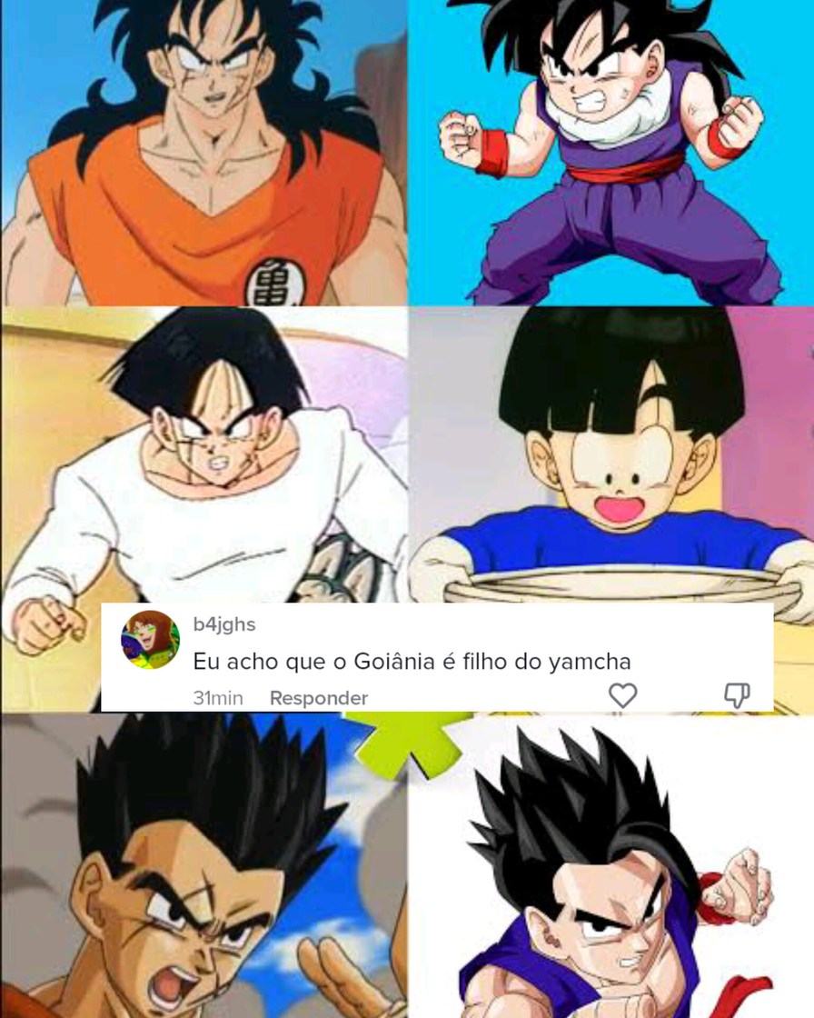 Goku foi coroado - meme