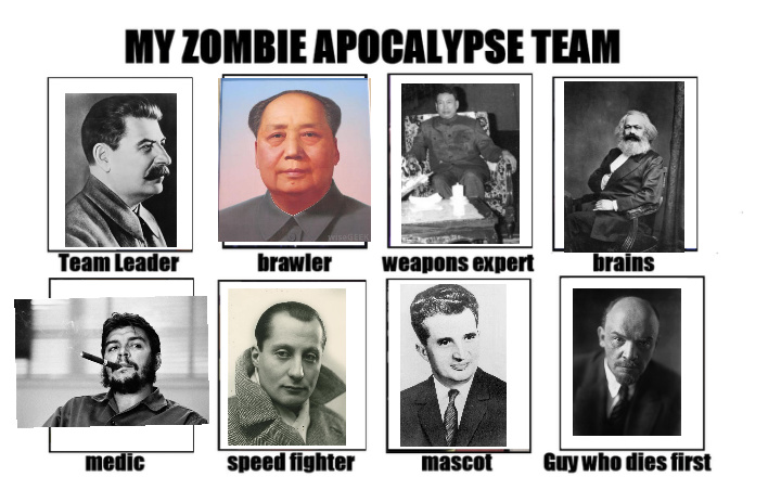 My commie zombie 'pocalypse Team - meme