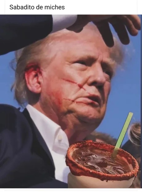 Meme del intento de asesinato de Trump