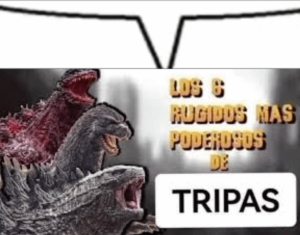 Plantilla de los rugidos más poderosos de tripas - meme
