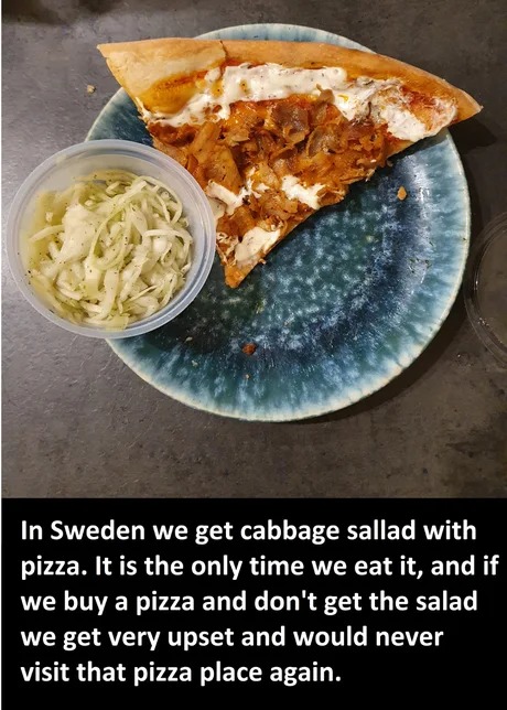 Swedish "gourmet" pizza - meme